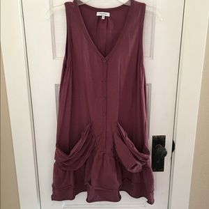 ANTHROPOLOGIE Mystree Grape Tank M